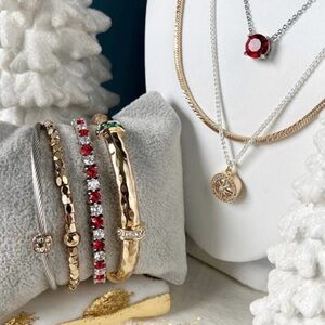 Park Lane Candy Cane Micro Impression Bracelet! BNIB!!